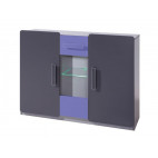 Sideboard LIDO L K3D Graphite-Purple