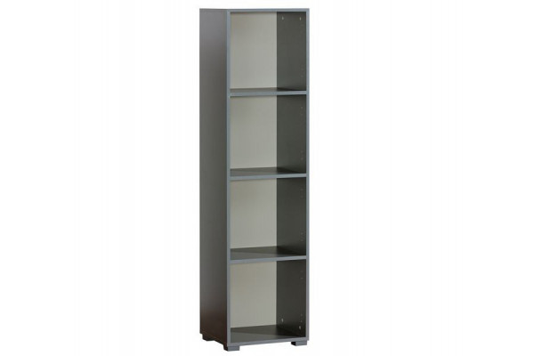 Bookcase CUBICO CU14 With Anthracite / Yellow Extensions - Laminated Board