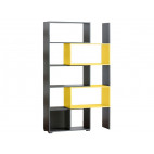 Bookcase CUBICO CU11 Anthracite / Yellow
