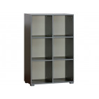 Bookcase CUBICO CU13 With Anthracite / Yellow Extensions