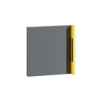 Bookcase CUBICO CU13 With Anthracite / Yellow Extensions Door 