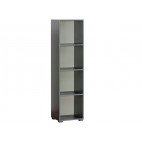 Bookcase CUBICO CU14 With Anthracite / Aluminum Extensions