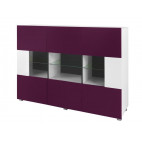 Cupboard gordia g k3d white purple gloss