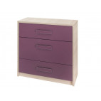 Chest of drawers bergi b k3sz purple