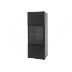 Wall Cabinet GORDIA G WISZSZKLO // White / Black gloss