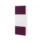 Wall Cabinet GORDIA G WISZPELNA // White / Purple gloss