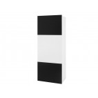 Wall Cabinet GORDIA G WISZPELNA // White / Black gloss