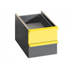 Drawers CUBICO CU2	// Anthracite / Turquoise