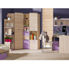 Childrens Room Furniture Set LORENTO 6 Purple