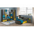 Modular Furniture Set CUBICO 7 - Anthracite / Yellow / Turquoise