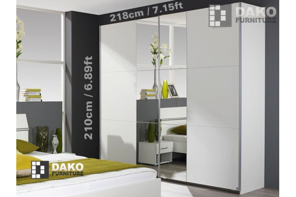 Wardrobe 218 FELLBACH Alpine White