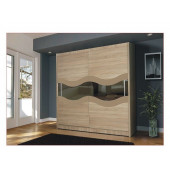 Wardrobes - Wardrobe GENEWA 9 Cappuccino Gloss