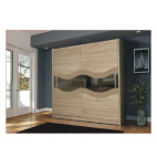 Wardrobe GENEWA 9 Cappuccino Gloss