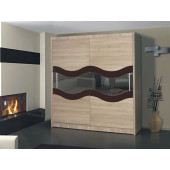 Wardrobes - Wardrobe GENEWA 9 Chestnut Gloss