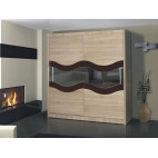 Wardrobe GENEWA 9 Chestnut Gloss