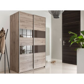 Wardrobes - Wardrobe 140 BRICO BROWN GLOSS