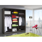 Wardrobe 200 ORLANDO San Remo / Brown Gloss