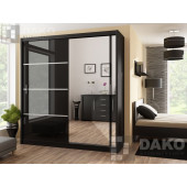 Wardrobes - Wardrobe VISTA Black Gloss