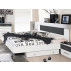 Bed 160 x 200 + Bed Base Barcelona Alpine White