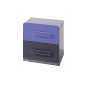 Bedside Tables - Bedside Table Lido - Purple color