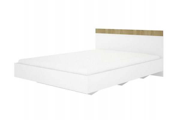 Queen Size  Bed Alex - Oak Sonoma color