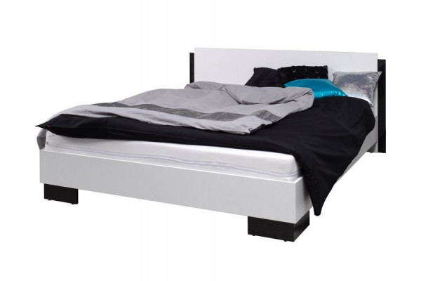Queen Size Bed Lux - Black Gloss color