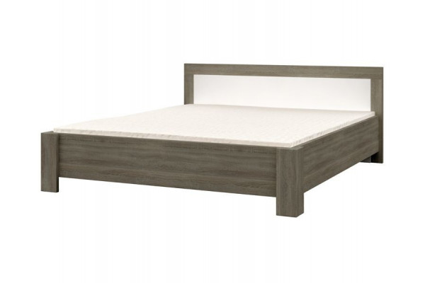 Queen size Bed Mediolan - Oak Truffle color