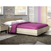 Bedroom Sets - Bed Szantal - Oak Sonoma color