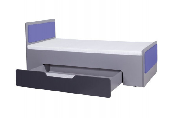 Single Bed Lido - Graphite-Purple fronts