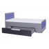 Single Bed Lido - Graphite-Purple fronts