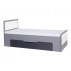 Single Bed Lido - Graphite-White fronts