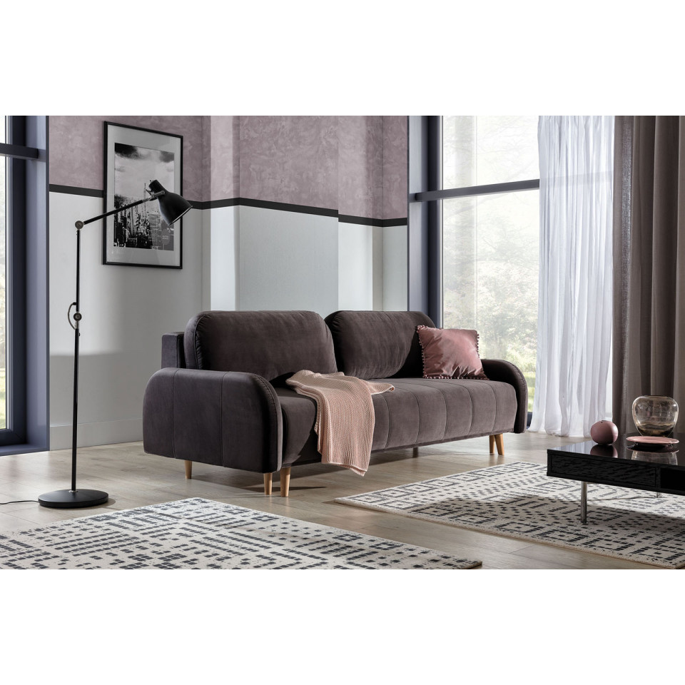 Mara 3 seater sofa bed with storage - SofaFox