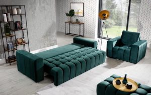 WILHELM - 3 seater sofa bed