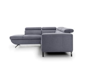 ARRATA - corner sofa bed with storage and adjustable headrests