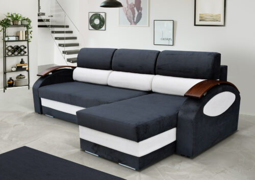 GRETA - corner sofa bed with two storages